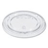 SOLO PETE Plastic Flat Cold Cup Lids, Fits 12 oz to 24 oz Cold Cups, Clear, 1,000/Carton (DCC626TP)