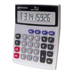 INNOVERA 15927 Portable Minidesk Calculator, 8-Digit LCD IVR15927 INNOVERA 15927 Portable Minidesk Calculator, 8-Digit LCD IVR15927