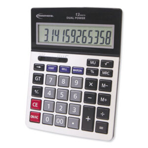 15968 Minidesk Calculator, 12-Digit LCD IVR15968 15968 Minidesk Calculator, 12-Digit LCD IVR15968