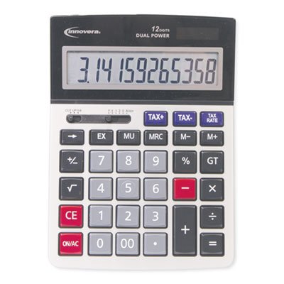 INNOVERA 15975 Large Display Calculator, 12-Digit LCD IVR15975 INNOVERA 15975 Large Display Calculator, 12-Digit LCD IVR15975